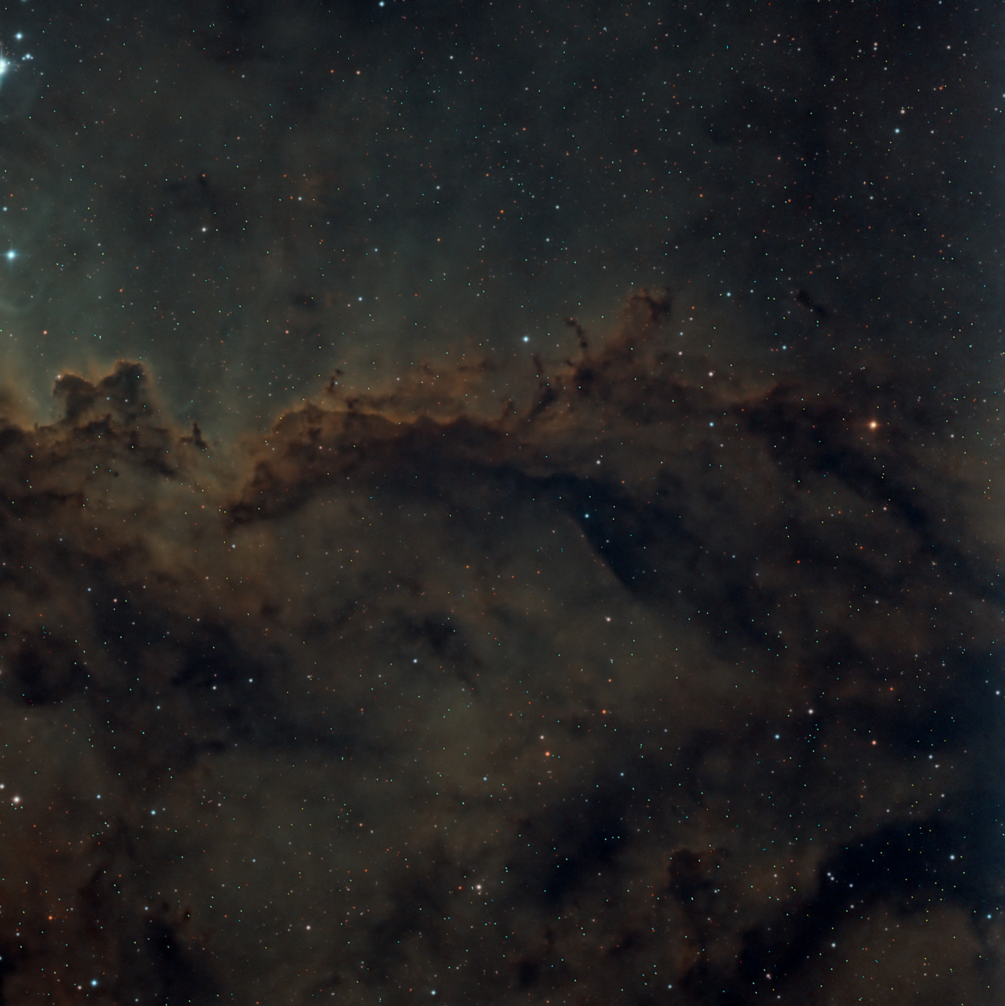 Dark shapes with bright edges winging their way through dusty NGC 6188 are tens of light-years long. The emission nebula is found near the edge of an otherwise dark large molecular cloud in the southern constellation Ara, about 4,000 light-years away.